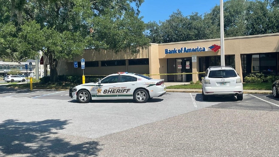 The Bank of America on Dale Mabry Highway was robbed on Saturday.