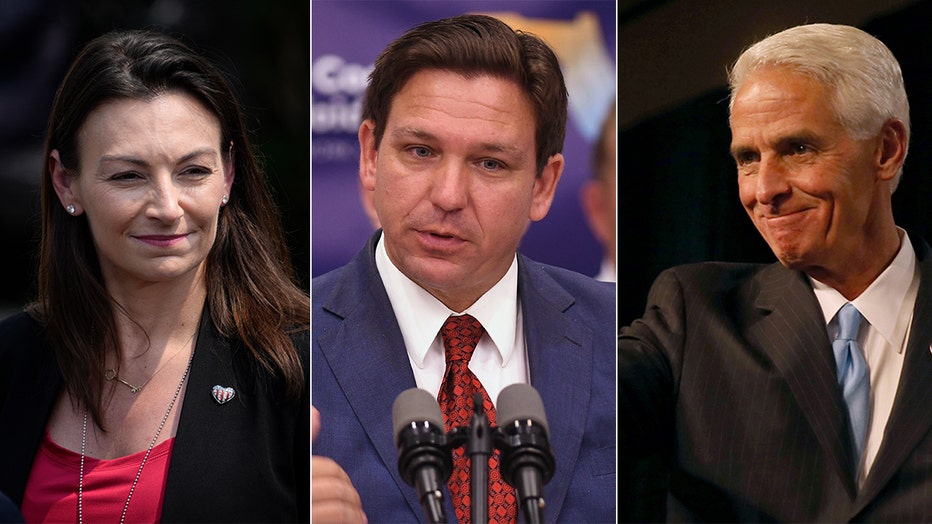 Photo: Compilation of Agriculture Commissioner Nikki Fried, Gov. Ron DeSantis and U.S. Rep. Charlie Crist