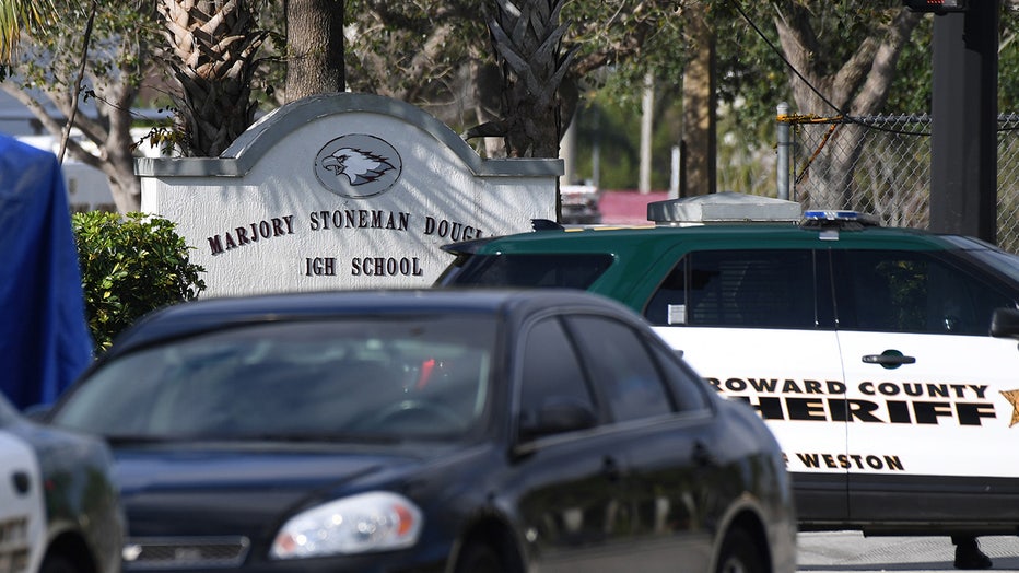 Photo: Broward Sheriff Deputy units are seen at Marjory Stoneman Douglas High School in Parkland, Thursday, Feb. 15, 2018.