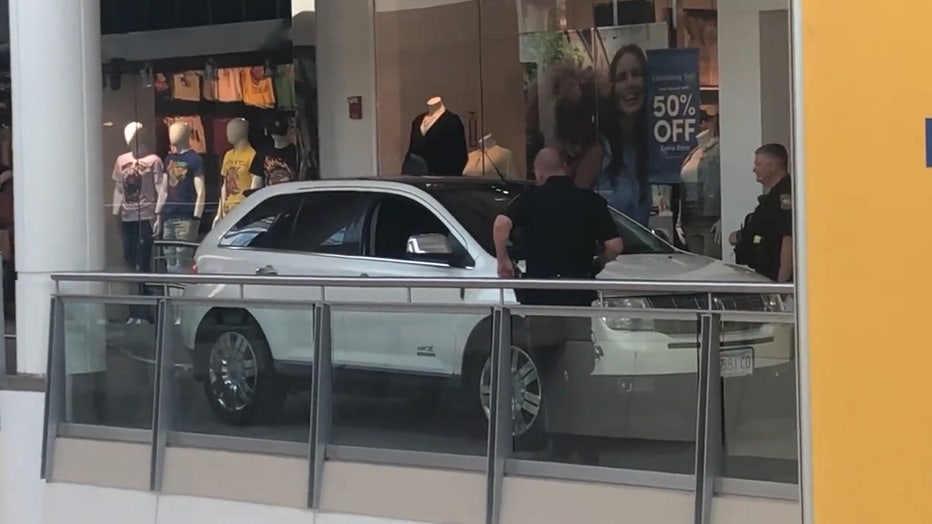 SUV in mall still edit