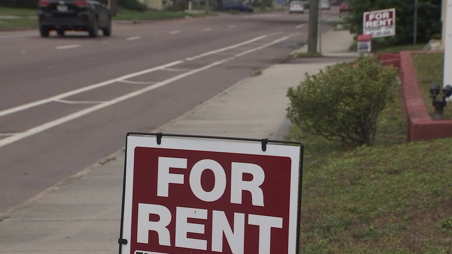 For rent sign