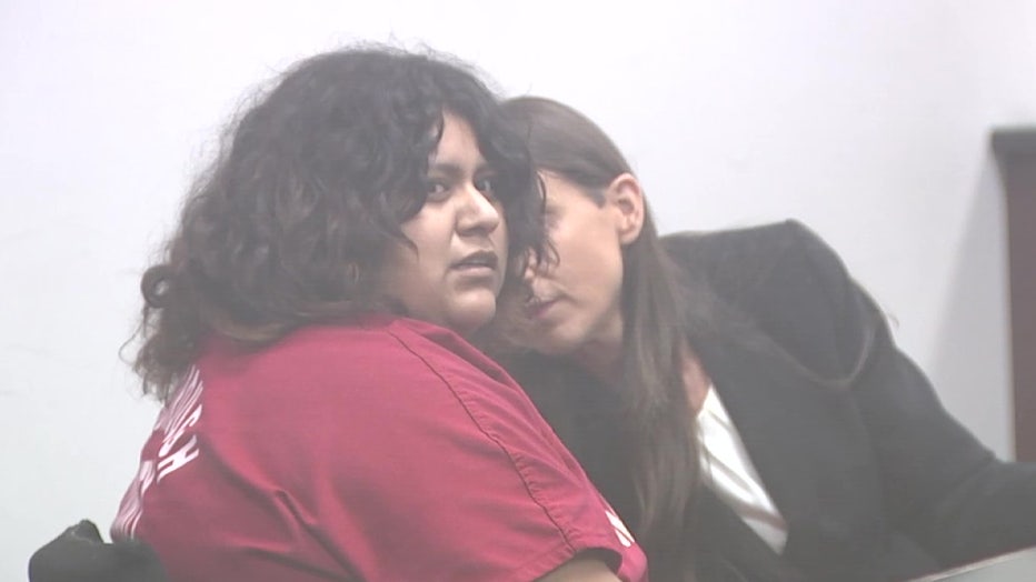 Accused double murder mastermind Fatima Garcia Avila appears in a Tampa courtroom during a bond hearing.