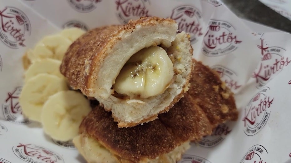 Chimney cake is a handcrafted traditional European Hungarian pastry that can be filled.