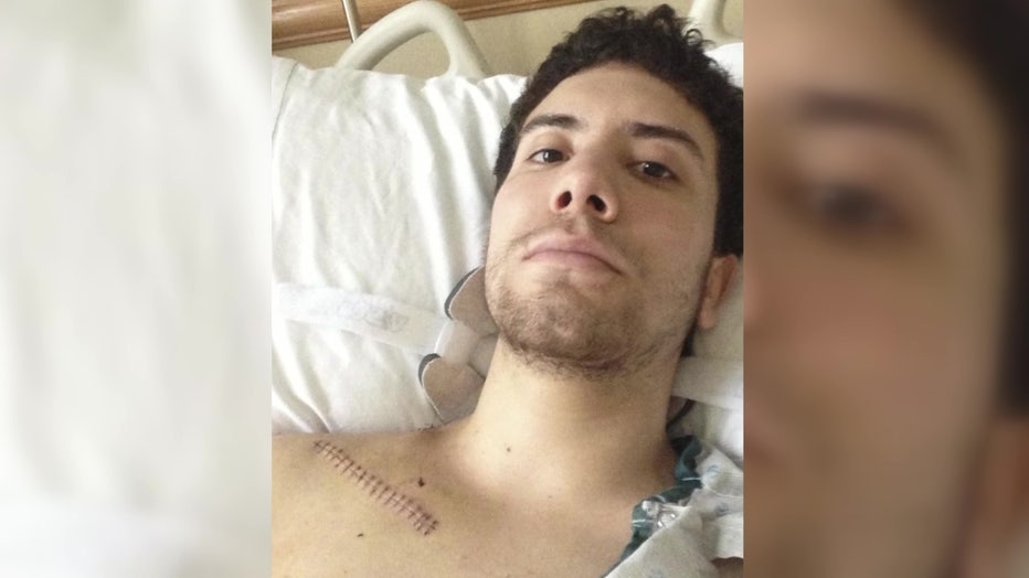 Elliot Vasquez was paralyzed from the waist down in a car crash nine years ago.
