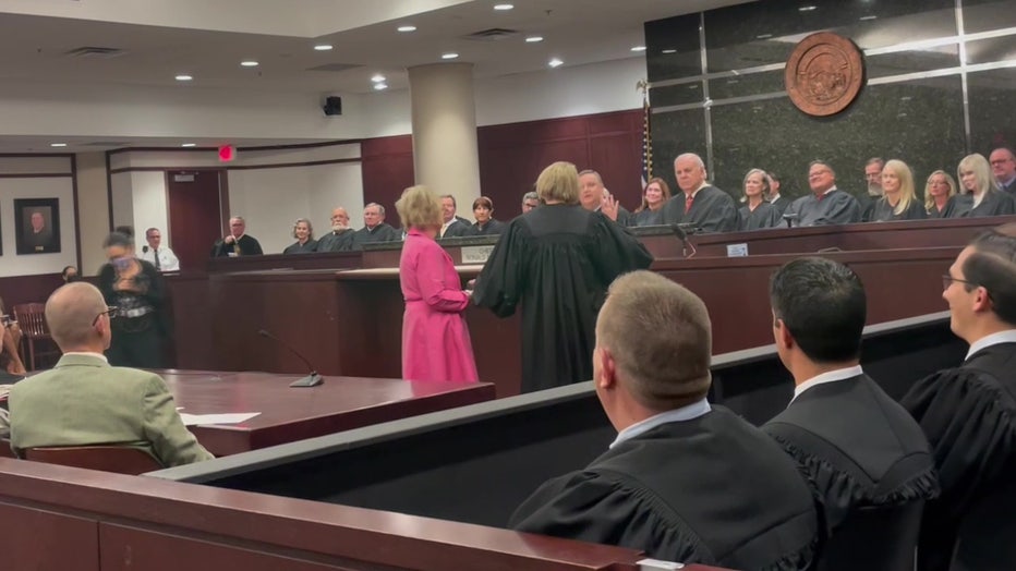 Newly appointed Hillsborough State Attorney Suzy Lopez sworn in as judge in March 2022. 