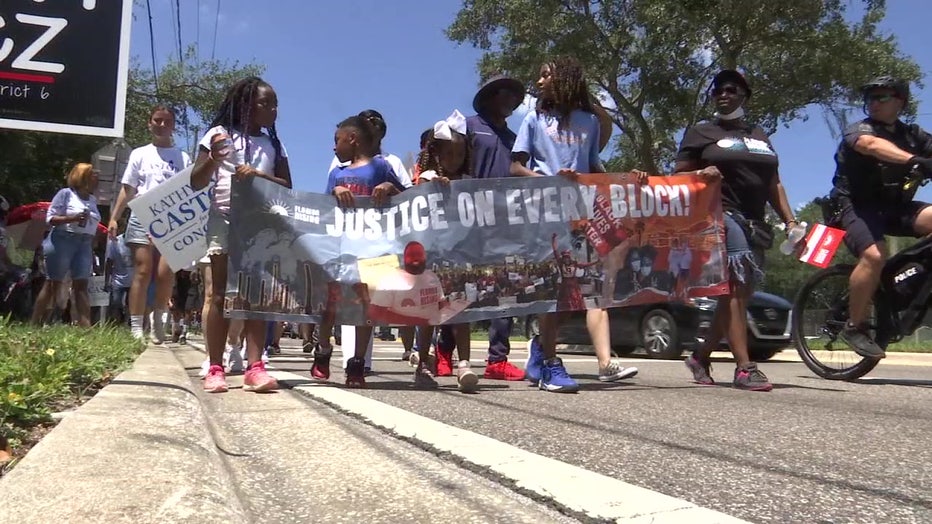 Dozens of people took to the streets to sound the alarm over the housing crisis and call for changes.