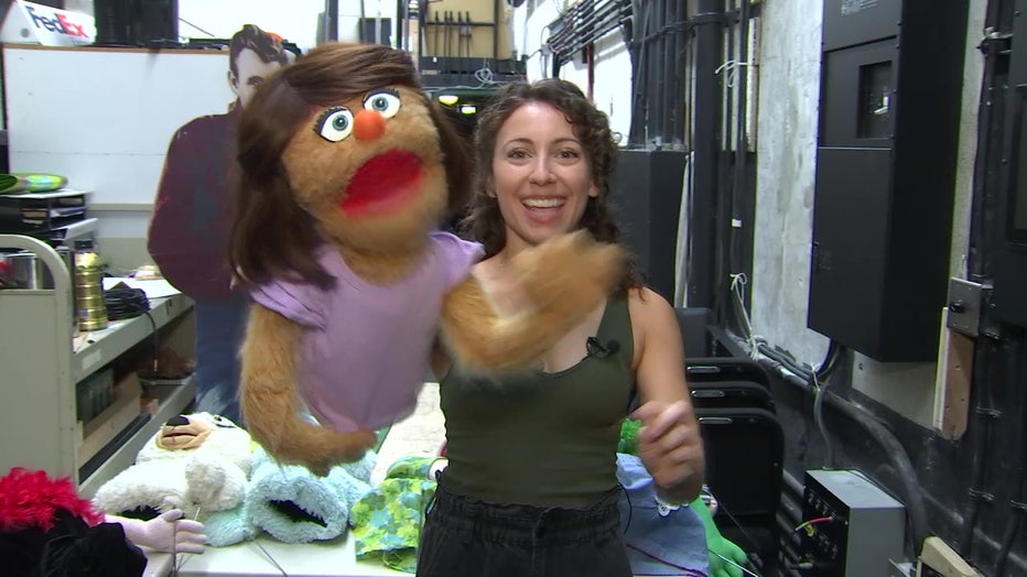 Julia Rifino plays Kate Monster and Lucy in the Straz production of Avenue Q. 