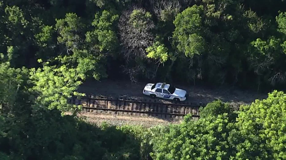 Photo: Lake Wales police car located along tracks.