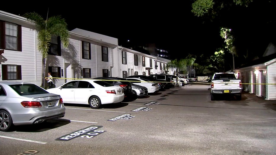 Photo: Scene of community in Tampa where two children were shot.