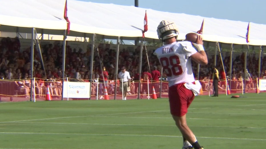 Bucs rookie tight end Cade Otton catches up quickly after recovering from  ankle surgery