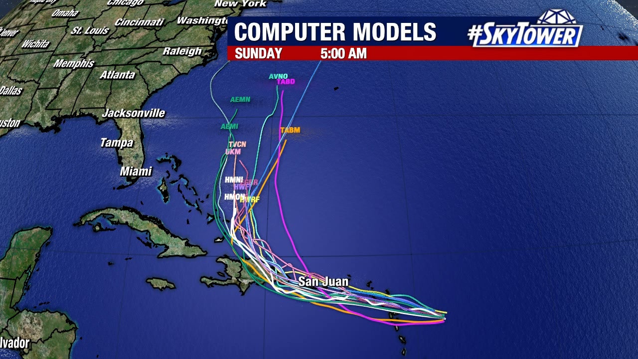 Hurricane Tracker Spaghetti Models