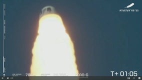 Blue Origin capsule blasts away from failing rocket during dramatic in-flight abort