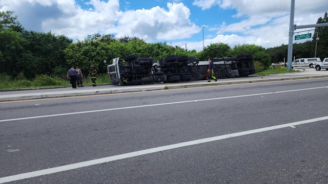 FHP: Driver uninjured after overturning fuel tanker on US 41