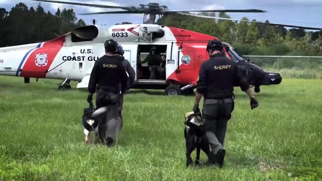 Pasco K-9's training with Coast Guard for helicopter deployments during search and rescue missions