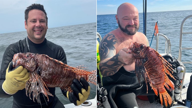 Lionfish winners: Paul DeCuir and Isaac Jones