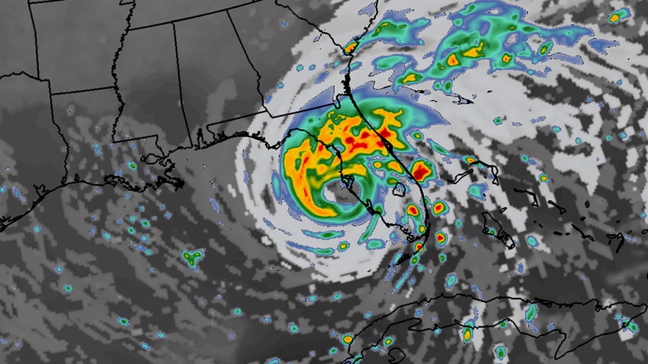 Photo: Track composite of the Tarpon Springs storm from the National Hurricane Center.