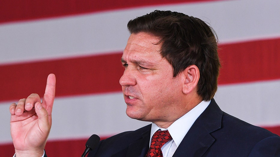 Photo: Florida Gov. Ron DeSantis speaks to supporters at a campaign stop.