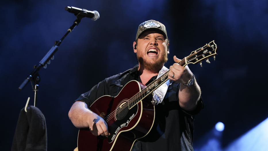 Photo: Luke Combs performs during day 3 of CMA Fest 2022 at Nissan Stadium on June 11, 2022 in Nashville, Tennessee. 