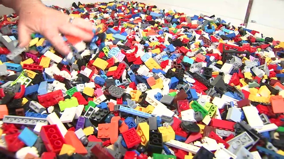 A pile of Legos at Brick City Bricks. 