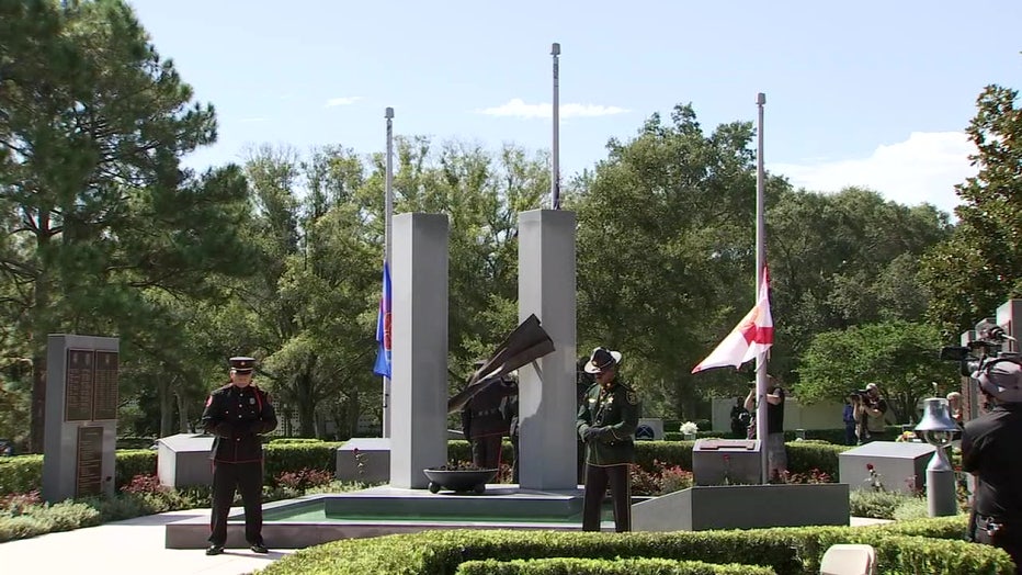 Curlew Hills Memory Gardens held a 9/11 ceremony on Sunday with Governor Ron DeSantis as the guest of honor. 