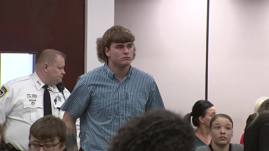 Auston Lewis appears in a Tampa courtroom.
