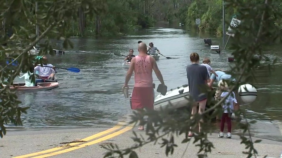 Many North Port residents were left stranded in floodwaters after Hurricane Ian. 