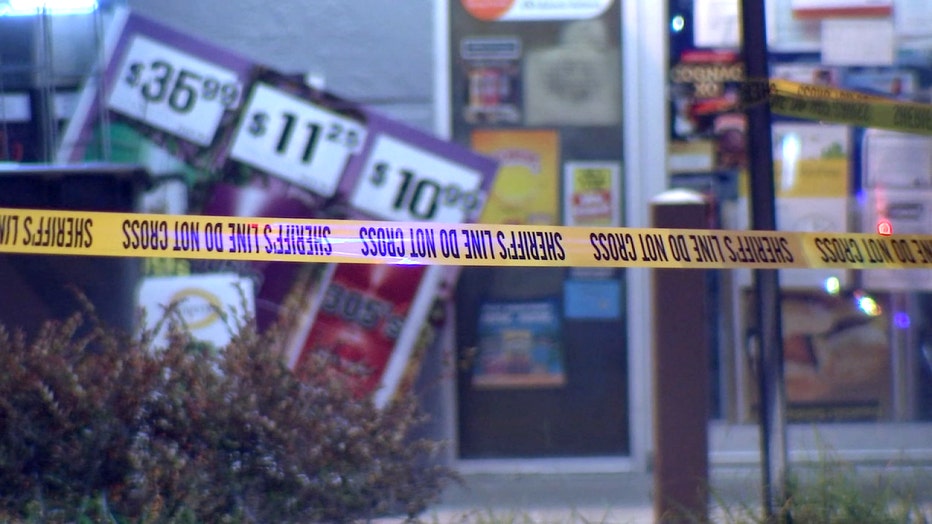 Photo: Crime scene tape at scene of Brooksville shooting.