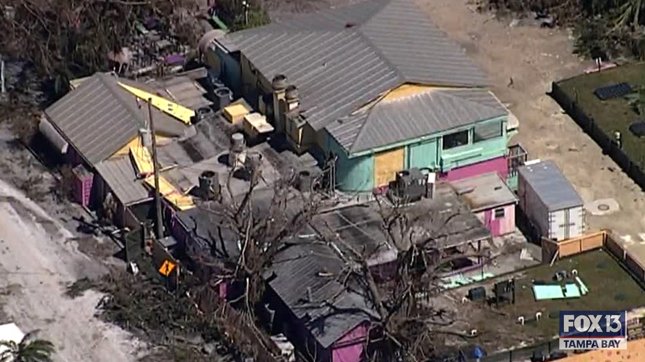 Photo: Bubble Room aerial view after Hurricane Ian