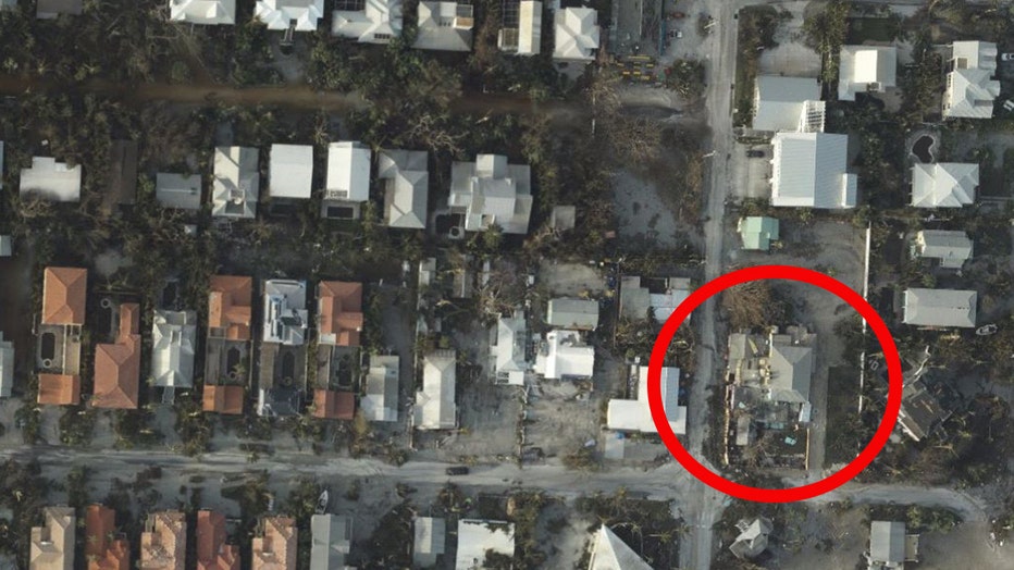 Photo: NOAA Satellite shows aerial view of Captiva Island, including the roof of the Bubble Room.