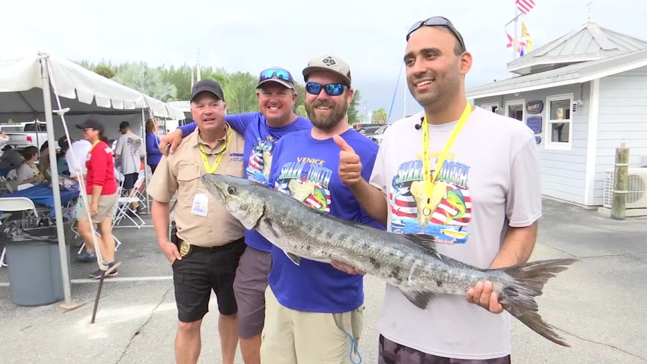 Student athletes from The Haven in Venice PD Shark Tooth Fishing Tournament