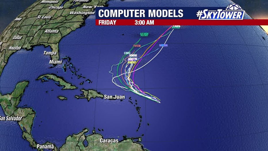 Photo: Track for next possible named storm