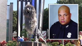 Symbol of strength: Massive lion memorializes officer who died saving others
