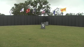 Replica of Vietnam Veterans War Memorial set up at Julian B. Lane Park in Tampa