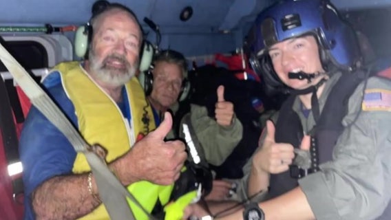 Coast Guard team based in Clearwater rescues Venice man clinging to boat during Hurricane Ian