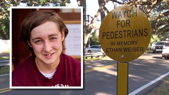 New memorial sign installed to honor teen hit and killed while walking to Clearwater bus stop
