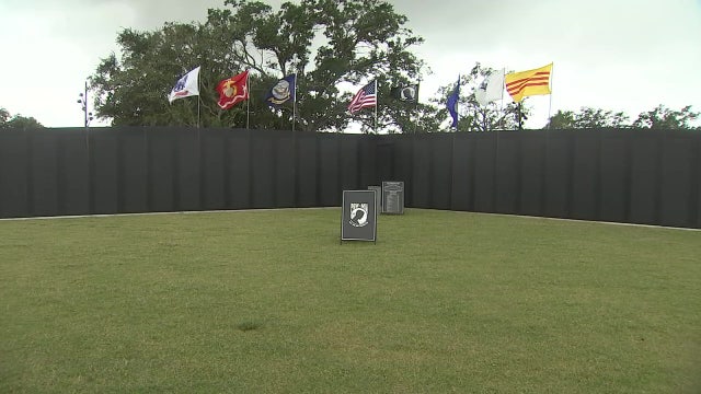Replica of Vietnam Veterans War Memorial set up at Julian B. Lane Park in Tampa