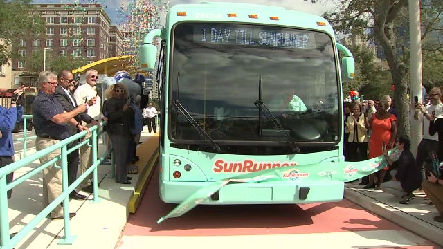 SunRunner transit debuts, connecting downtown St. Pete to St. Pete Beach