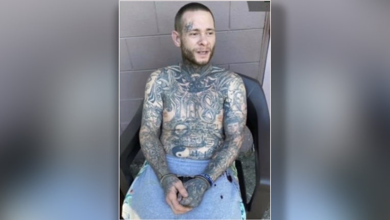 David Hallaman as arrested after trying to hide from deputies under laundry and trash. Photo is courtesy of the Brevard County Sheriff's Office. 