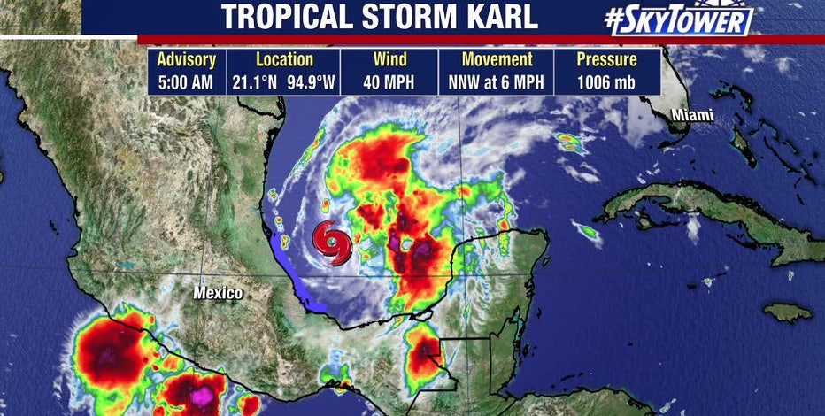 Tropical Storm Karl Develops in the Bay of Campeche - LCRA - Energy, Water,  Community