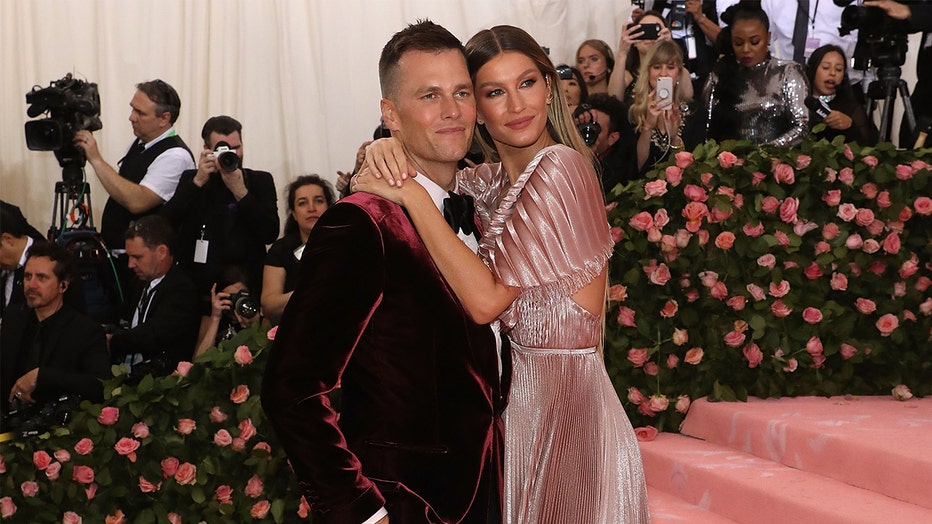 Photo: Gisele Bundchen and Tom Brady pose for a photo during the 2019 Met Gala.