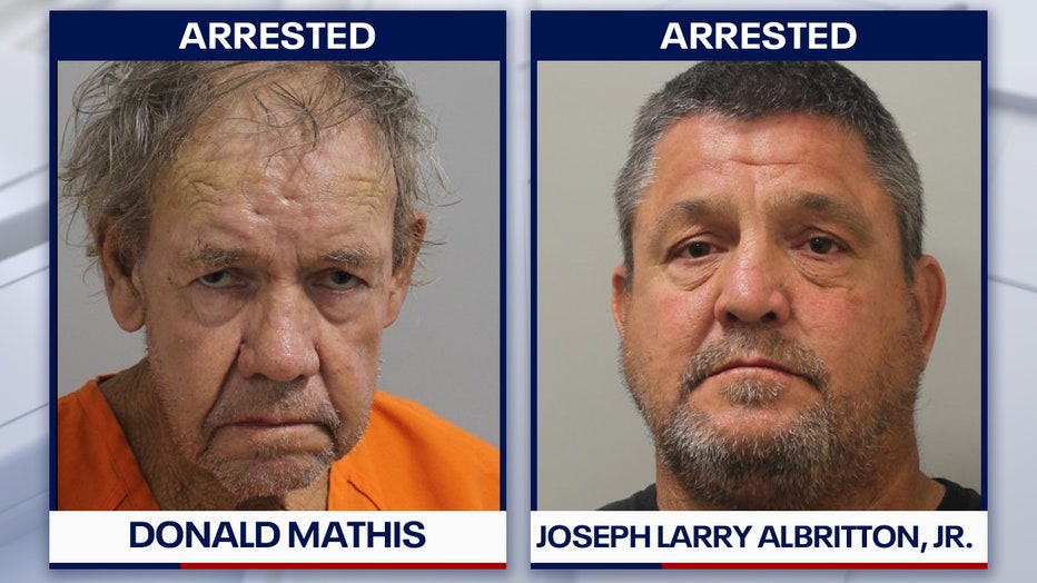 Mugshots of Mathis and Albritton courtesy of the Polk County Sheriff's Office. 