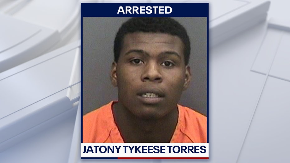Jatoni Tykies Torres mugshot courtesy of the Tampa Police Department. 