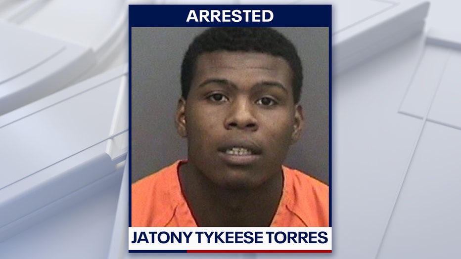 Jatoni Tykies Torres mugshot courtesy of the Tampa Police Department.