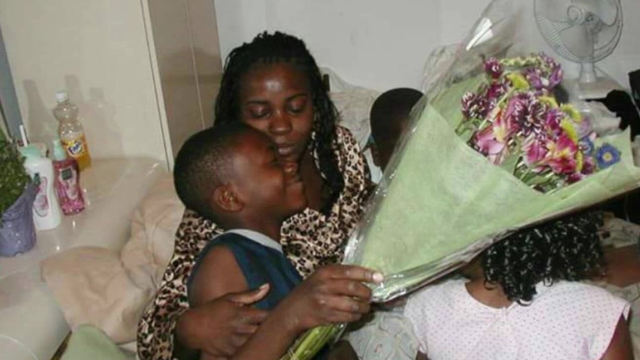 Tiana Marshall with her child.