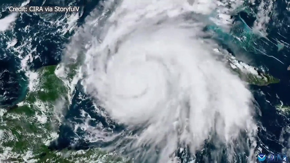 Hurricane Ian satellite imagery