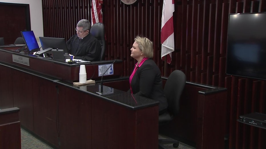 Acting Hillsborough County State Attorney Suzy Lopez takes the stand ahead to defend her decision to seek the death penalty in the case of accused murderer Michael Terry.