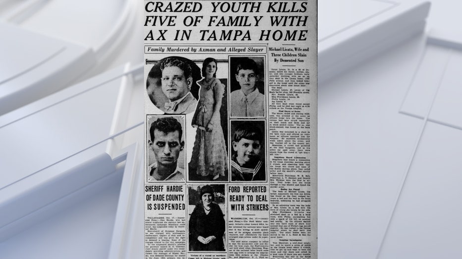 The Tampa Morning Tribune from Oct. 18, 1933. Image is courtesy of the Tampa Morning Tribune via the Hillsborough County Library System.