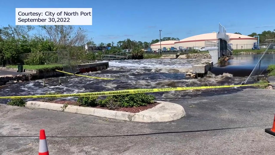 North Port works to fix eroded water control structures to help make them  stronger before future storms