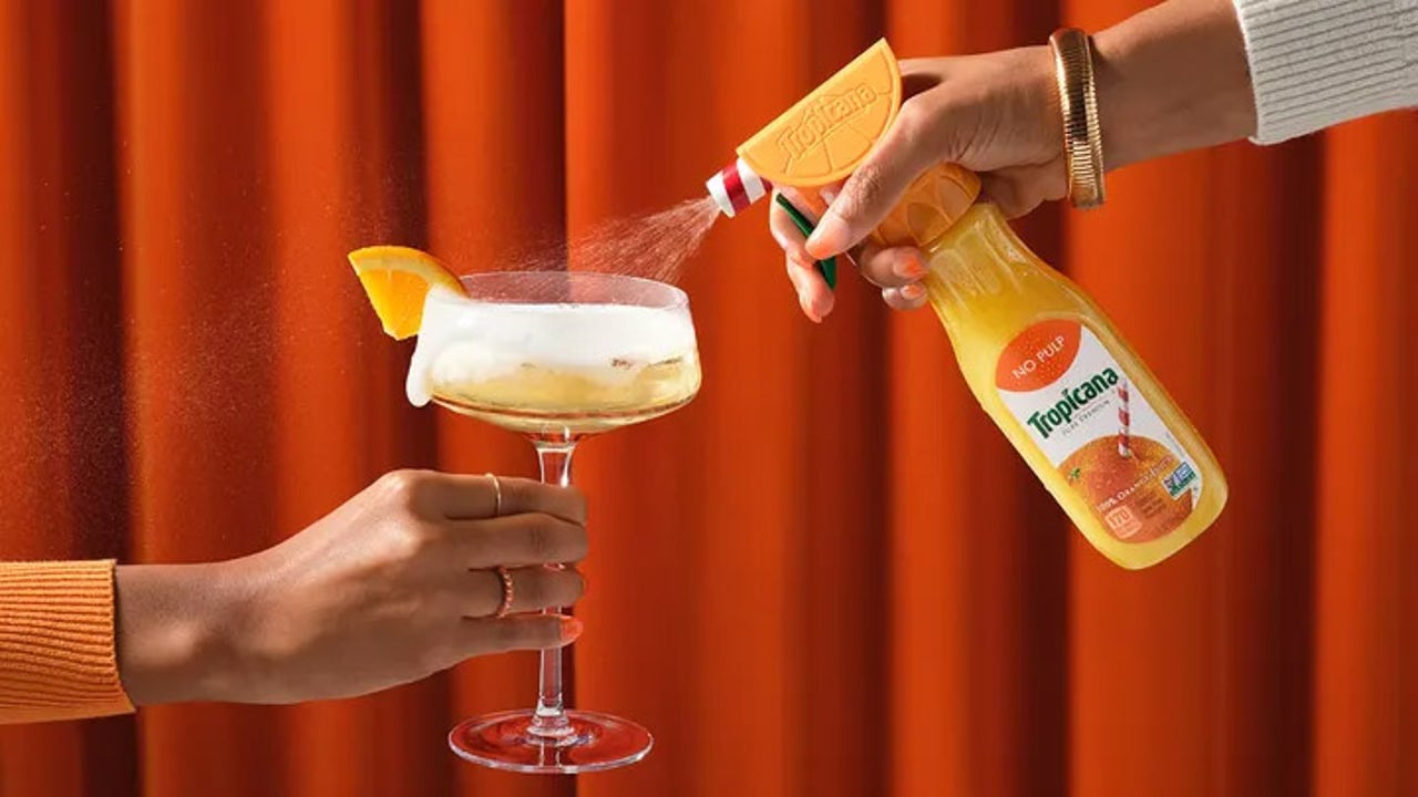 Tropicana debuts 'perfect' mimosa maker with orange juice spray bottle