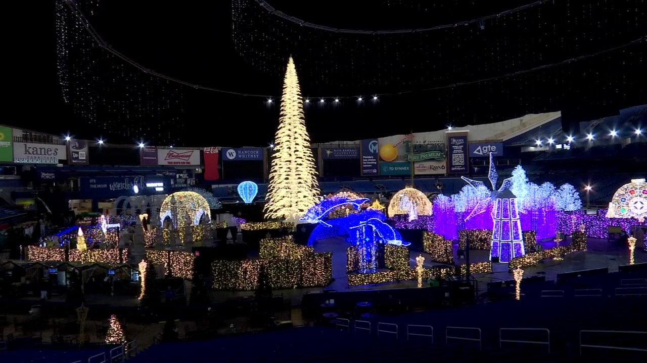 Enchant' Christmas light spectacular returns to Tropicana Field in